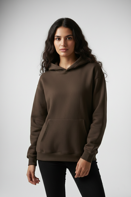 هودي اوفر سايز (بني غامق)