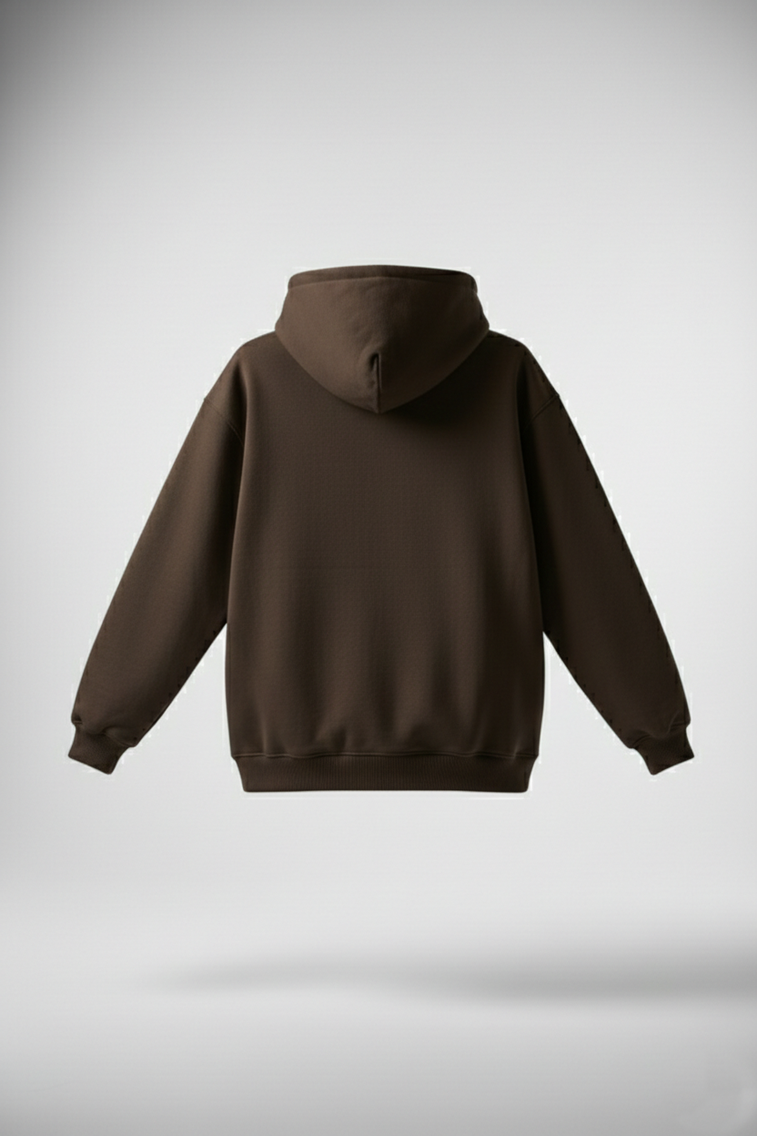 هودي اوفر سايز (بني غامق)