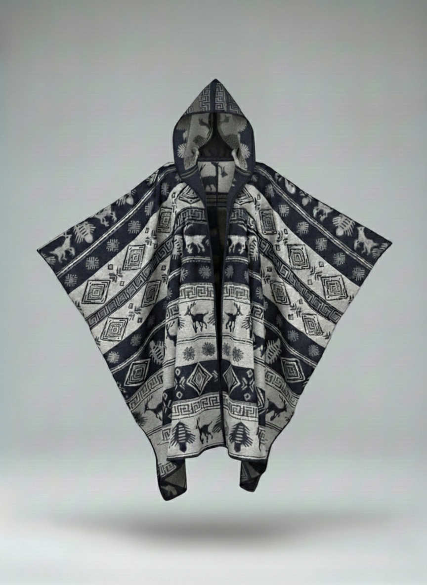 (شال جوخ (رمادي * كحلي