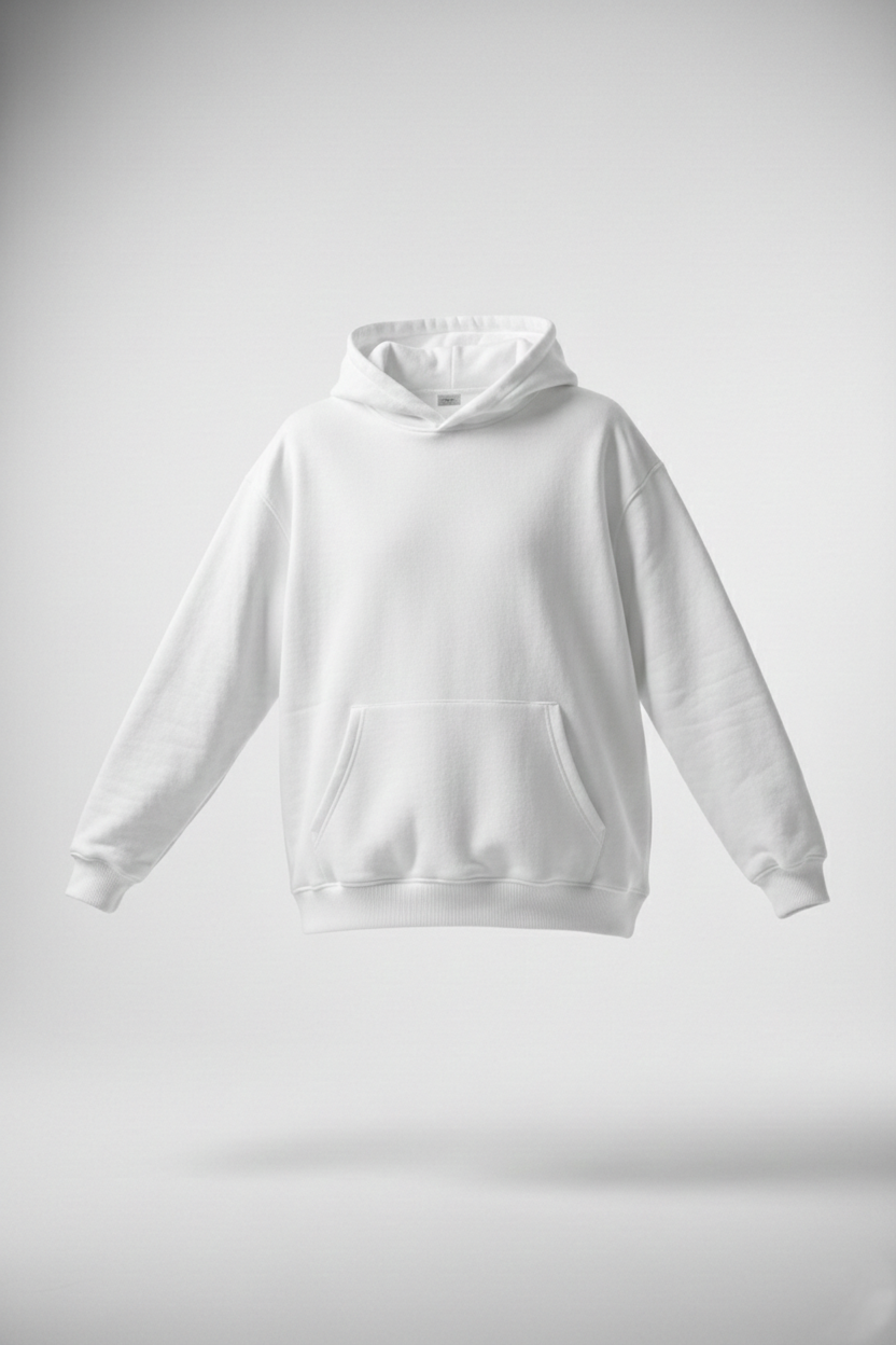هودي اوفر سايز (أبيض)