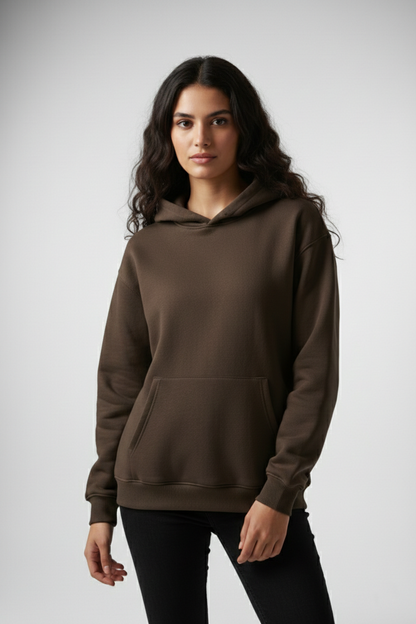 هودي اوفر سايز (بني غامق)