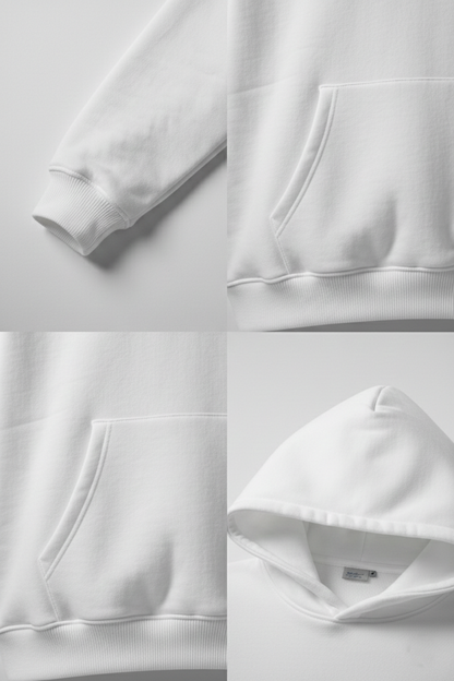 هودي اوفر سايز (أبيض)