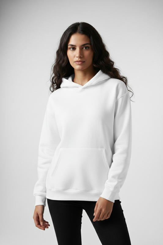 هودي اوفر سايز (أبيض)