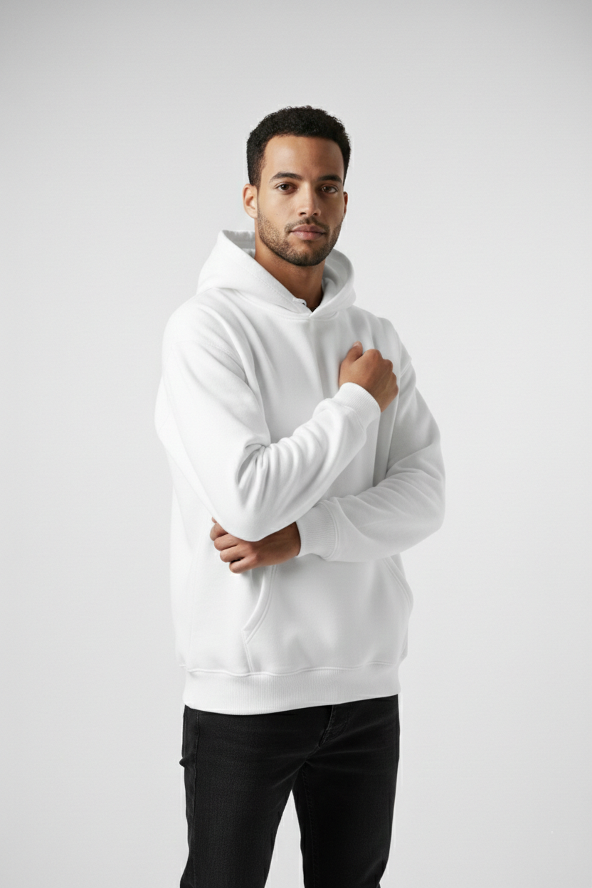 هودي اوفر سايز (أبيض)