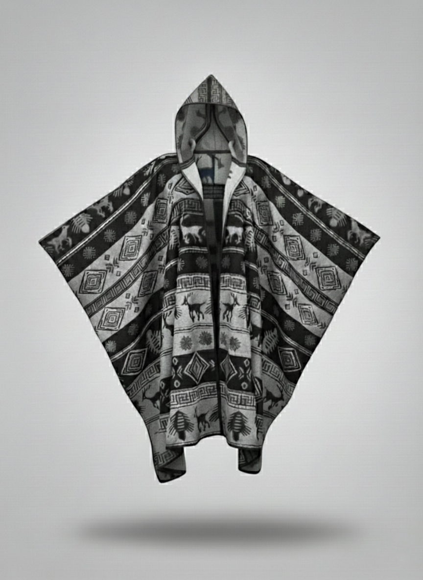 (شال جوخ (رمادي * اسود