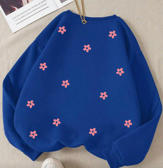 White Hoodie With Flowers